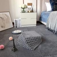16PCS Alfombra De Piso Interconectada De Espuma De Peluche 30x30cm Alfombra De Moda Suave Para El Hogar Alfombras De Área Cuadradas - details 30