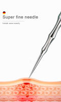 Nuevas Agujas Alemanas Para Eliminación De Acné Y Puntos Negros Herramienta De Extracción De Imperfecciones Belleza Artífice Clip Acrílico Para Piel - details 2