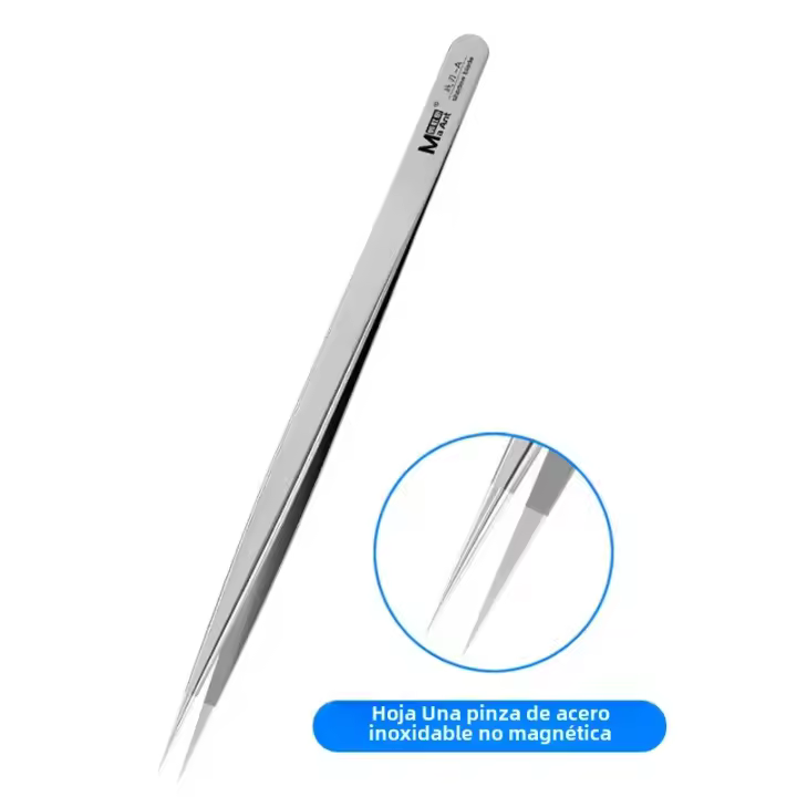 Aguja De Precisión MaAnt Warblade Para Reparación De Piezas Eléctricas Herramienta De Mantenimiento De Teléfonos Móviles Con Agarre Ultrafino Y Alta Dureza No Magnética De Acero Inoxidable - 1