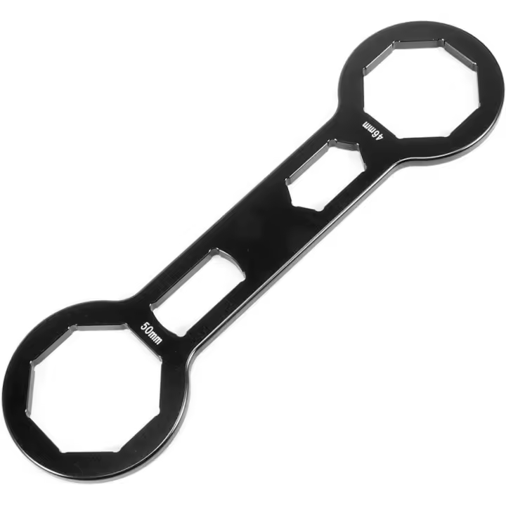 Llave de instalación para tapa de horquilla, herramienta de mantenimiento de motocicletas, reparación, desmontaje, instalación, extractor de amortiguadores delanteros, compatible con suspensión profesional, extractor de aleación de aluminio, instalador - 1