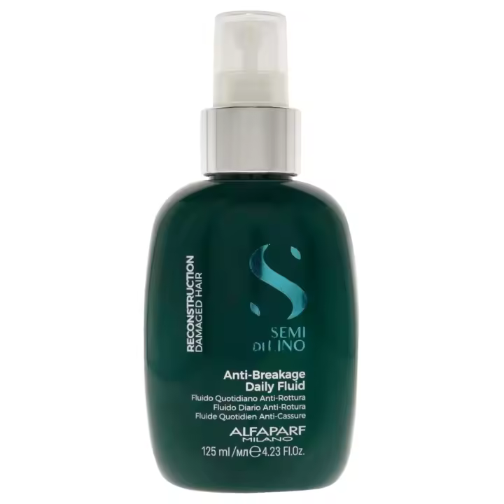 Fluido Diario Anti-Roturas, Semi di Lino, para pelo Dañado, Alfaparf Milano Professional, Fluido reconstructor, con tecnología  protectora  de agentes contaminantes Alfaparf y de cualidad Profesional, sin Sulfatos, parafinas ni aceites minerales 125ml - 1