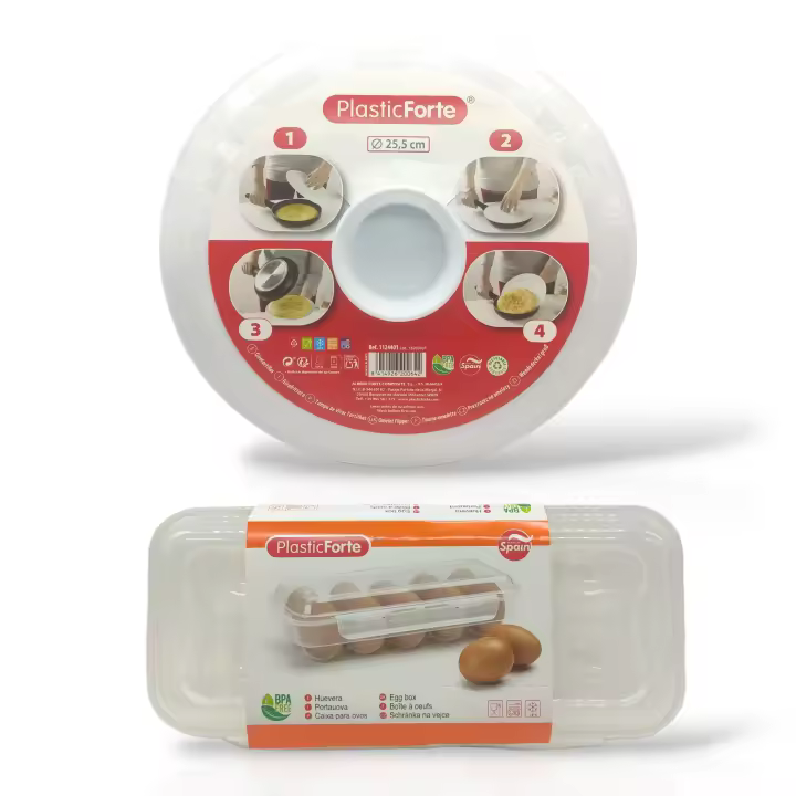Plastic Forte Gira Tortillas de 25,5cm - Utensilio de Cocina - Hecho en España - 1