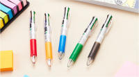 Set De 5 Bolígrafos Creativos Y Lindos En Colores Variados Plásticos Material Para Oficina Y Estudio Estilo Moderno - details 3