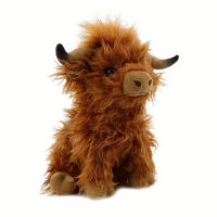 Muñeco De Peluche Simulación De Vaca Highland En Color Crema 30 Cm Juguete Suave Para Niños Y Niñas Regalo Para Niños Y Niñas De 3 a 12 Años - details 2