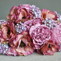 Lindo Bouquet De Flores Artificiales De Seda Blanca Peonía Nórdica Para Bodas Decoración De Hogar DIY Scrapbook Anémona Eterna - details 3