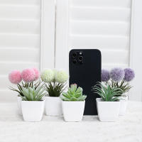 3PCS/6PCS Pelota De Plantas Artificiales Para Pequeños Bonsái DIY Artesanía Decoración Para Escritorio Y Ventanasilleros - details 2