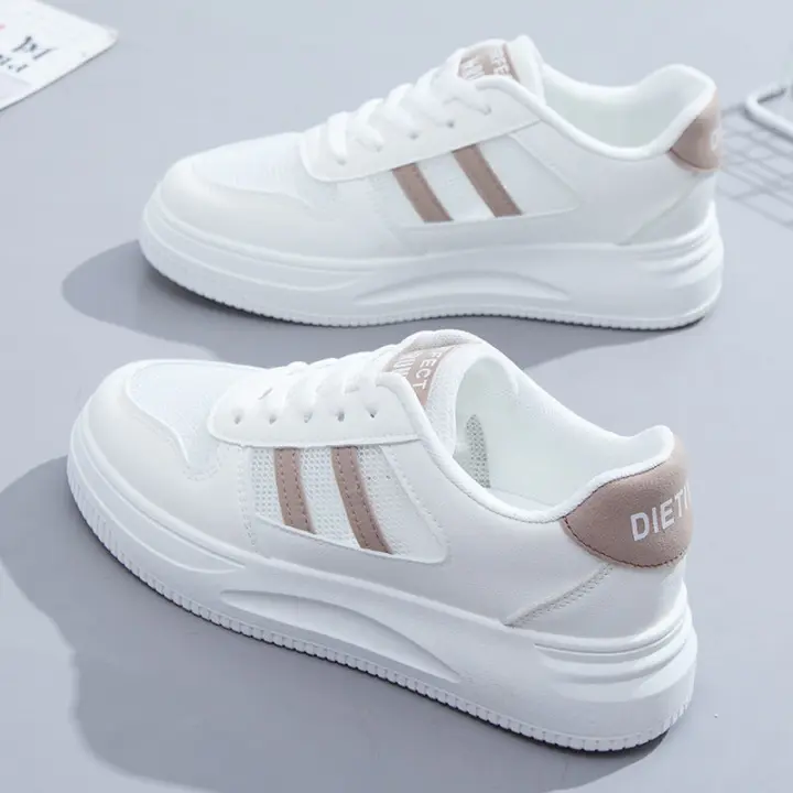 Zapatillas Deportivas Casuales Para Mujer Blanco Suela De Goma Transpirables Y Resistentes Al Desgaste Tenis De Mujer Simple 2024 Nuevas - 1