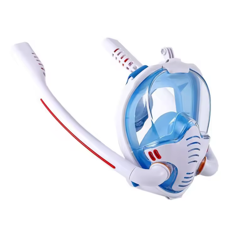 Zenyth Máscara de Buceo, Máscara de respiración Seca complete, Gafas de Buceo de Doble Tubo, Máscara de snorkel de Cara complete de silicona - 1