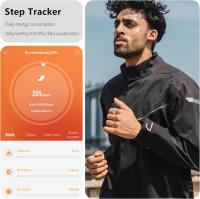 Anillo intelente con seguimiento de actividad física para hambres y Mujeres, podómetro, monitor de Frecuencia cardíaca, oxígeno en sangre, Sueño, resistant to Agua hasta 5 ATM y watería de Largo duración, compatible con iOS y Android. - details 4