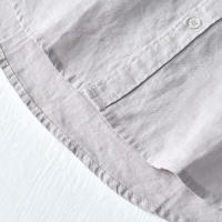 Camisa De Lino Puro Para Hombres Diseñadora Nueva Con Manga Larga Moda Casual Comoda Top Ropa Camisas De Hombre Chemise - details 18