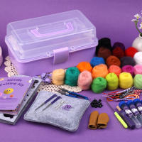 Kit De Tejido Con Agujas KRABALL 114 Piezas Con Lana De Oveja Y Herramientas Completas 2 Tipos De Agujas De Tejido 3 Tamaños Set De Suministros Para Tejer - details 2
