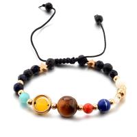 Solar Galáctico Cósmico System Pulsera Para Hombres Y Mujeres With Piedras Naturales Estelares Ajustable Para Parejas Joyería De Moda - details 0