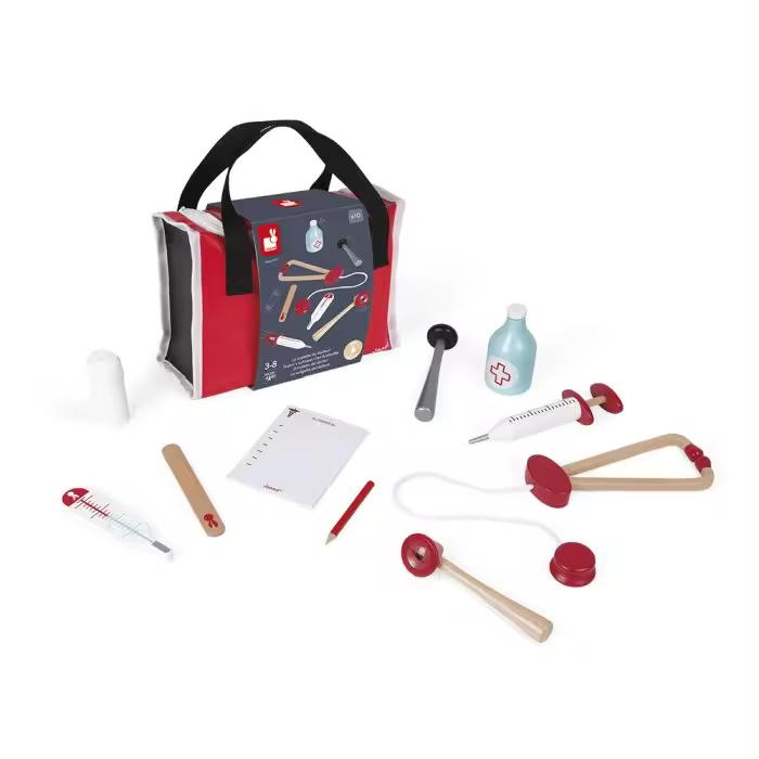 Maletín Profesiones para Niños Janod - Juegos de Imitación con Accesorios fabricados en madera - 1