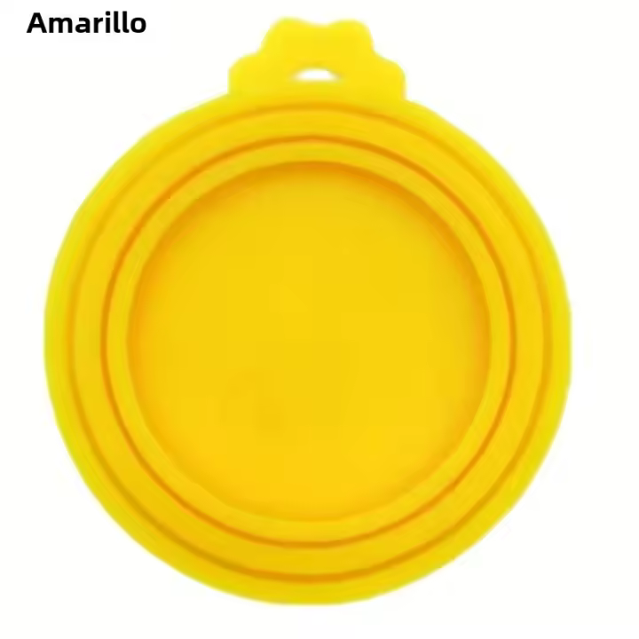 Tapa De Alimentos Para Mascotas De Silicona Reutilizable BPA Libre Apta Para La Mayoría De Los Tamaños De Perros Y Gatos Mantiene La Frescura Evita Olores Y Bacterias - 1