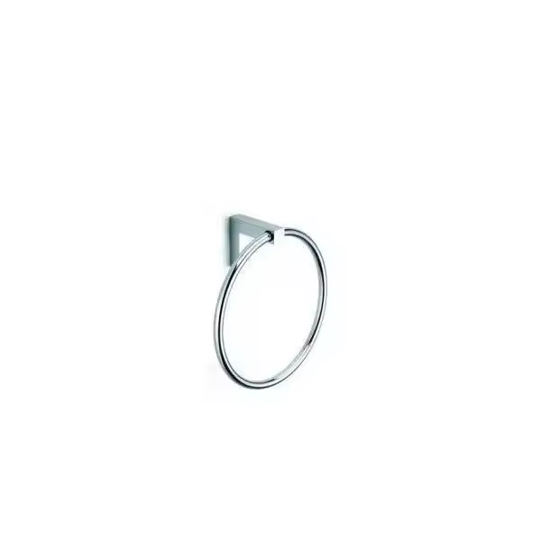 Plan Unisan toallero de anilla para baño 19 cm cromo acabado elegante y resistente - 1