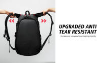 Mochila De Motociclista Para Hombres Impermeable Con Bandas Reflectantes Bolsa De Viaje Expansible Para Senderismo Y Actividades Al Aire Libre - details 1