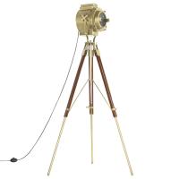 vidaXL Lámpara de suelo con trípode madera maciza de mango 193 cm - details 1