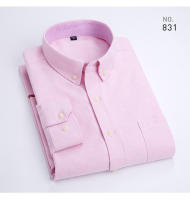 Camisa Casual Para Hombre De Algodón Oxford Con Rayas Y Bolsillo En Soltero Cuello Botón Manga Larga Ajustada Y Cómoda En Colores Variados - details 12