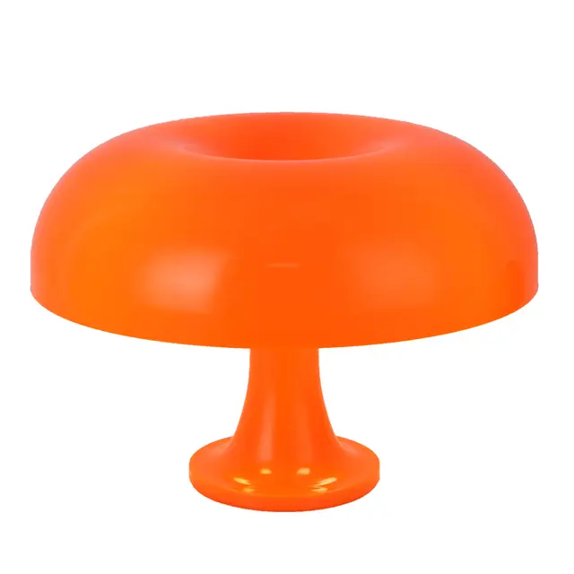 Lámpara De Mesa Orange Danish Mushroom Decoración Para Iluminación Interior De Dormitorio Lámpara De Escritorio Lámpara De Noche Con Bombilla Incluida Estilo Moderno - 1