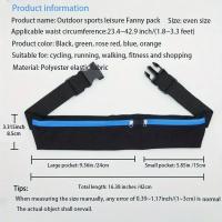 Bolsa De Móvil Invisible Antirrobo Para Correr Deportiva Al Aire Libre Funda Para Teléfono Móvil Cinturón Cerca Ajustado Material De Poliéster - details 1