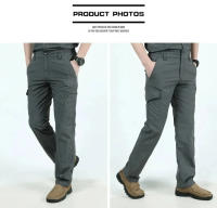 Pantalones Casuales Para Hombre Verano Impermeables Ligeros Tácticos Camuflados Para Acampar Exterior Pantalones De Carga - details 4