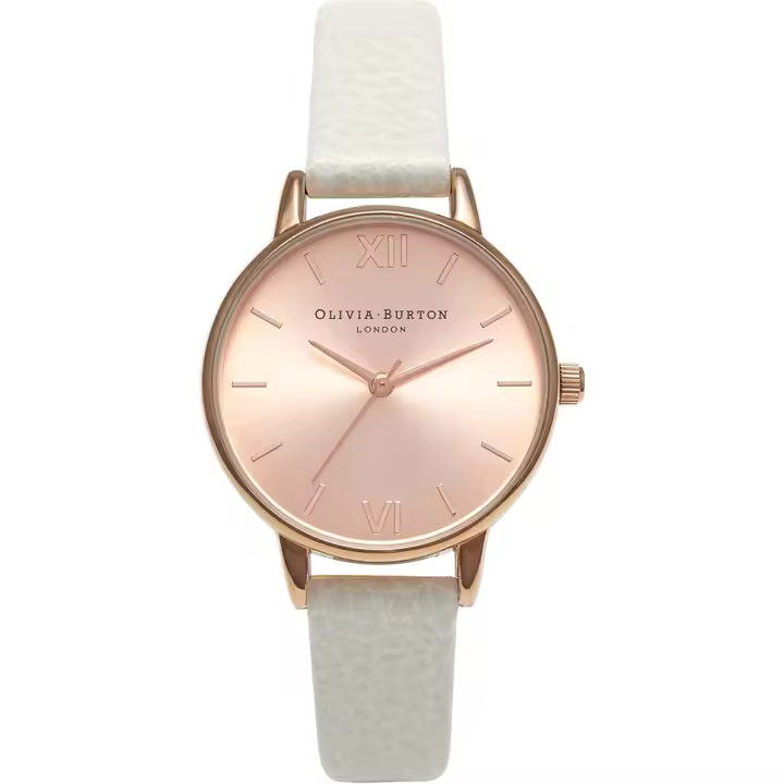 Olivia Burton Reloj Analógico de Cuarzo para mujer con Correa en piel Gris - OB14MD21 - 1