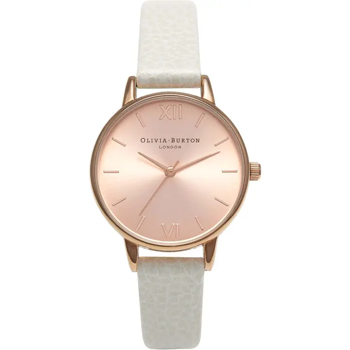 Olivia Burton Reloj Analógico de Cuarzo para mujer con Correa en piel Gris - OB14MD21 - 1