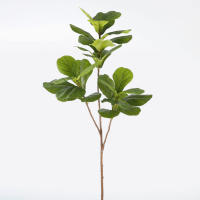 Arbusto De Fico Artificial De 103cm/132cm Gran Hoja De Banyan Falsa Planta De Goma Para Decoración De Jardín Oficina Y Hogar - details 6