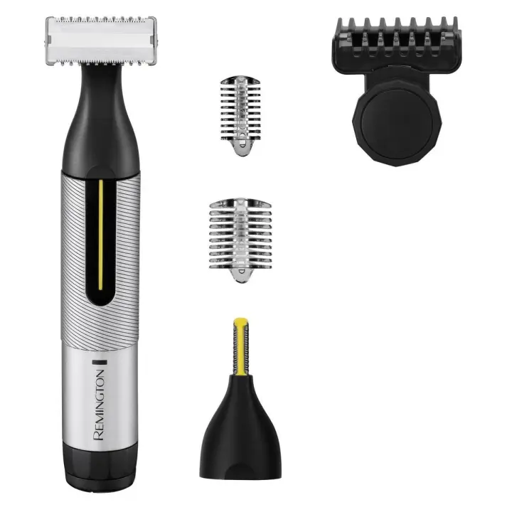Remington Omniblade HG4000 - cuchilla principal de 35 mm, microrrecortador, 2 micropeines (3 y 6 mm), peine de control giratorio regulable (0,5-5 mm y 10 ajustes), autonomía 60 min, tiempo de carga 2 h - 1