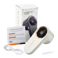 Eliminador De Pelusa Eléctrico Recargable USB Para Ropa Máquina De Limpieza De Ropa Con Mango Portátil Color Gris Y Blanco - details 9