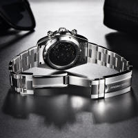 Reloj Mecánico De Moda PAGANI DESIGN 2023 Para Hombre Con Bezel Arcoíris Acero Inoxidable Resistente Al Agua Y Shock Con Calendario Completo Y Semana Display Cristal De Zafiro - details 3