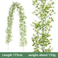 Guirnalda De Flores Artificiales Gypsophila 175cm Para Decoración De Boda Jardín Y Fiesta Adorno De Arco Y Hogar - details 9