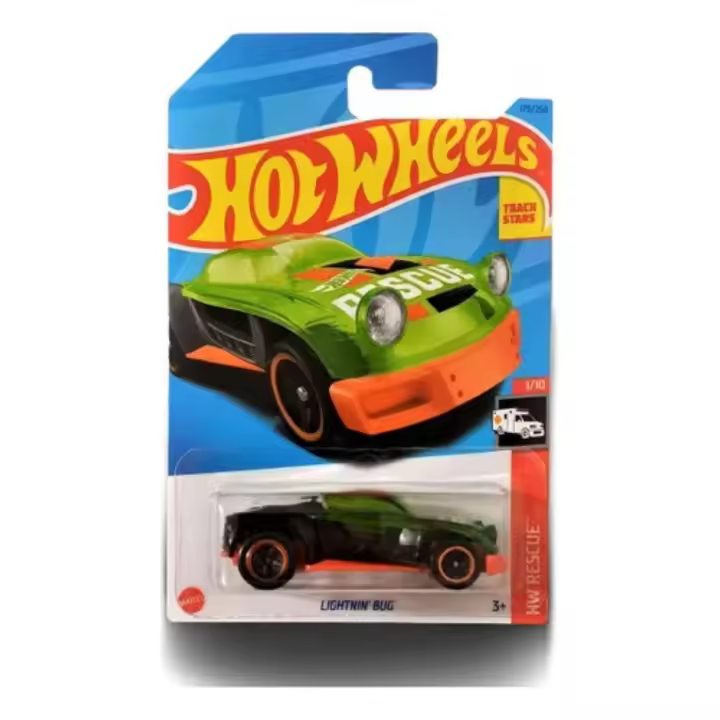 HOT WHEELS - LIGHTNIN BUG  -  Vehículos  básicos  pequeños  Individuales - Coches de Juguete - Produto oficial -  Regalo para coleccionistas -  Recomendado a niños y niñas  a partir de 3 años - 1