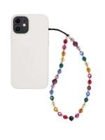 Cadenas De Teléfono Con Cristales Facetados Arcoíris Para Encanto De Teléfono Colorido Lanyard De Joyería Para Mujer Cadena De Móvil Bohemia - details 0
