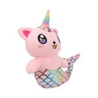Muñeco De Peluche De 28cm En Forma De Sirena Gato Juguete Suave De Peluche Para Decoración De Habitación De Niños Regalo De Cumpleaños - details 5