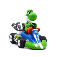 Super Mario Coche De Retroceso Verde Yoshi Donkey Kong Bowser Luigi Toad Princesa Peach Figura De Acción Juguete Anime Game Doll Regalos Para Niños - details 5