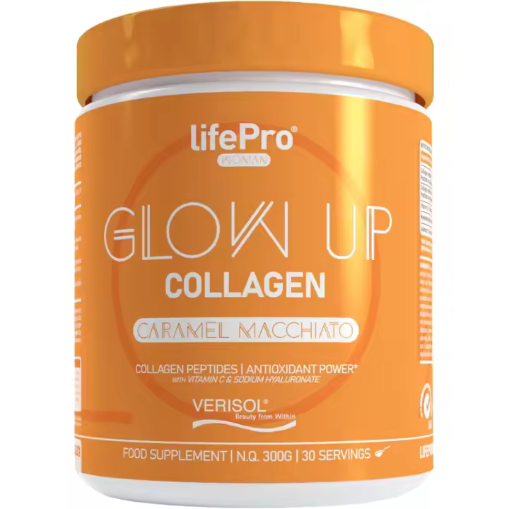 Life Pro Nutrition Collagen Glow Up 300g – Colágeno Hidrolizado con Ácido Hialurónico, Vitamina C y Selenio - 1