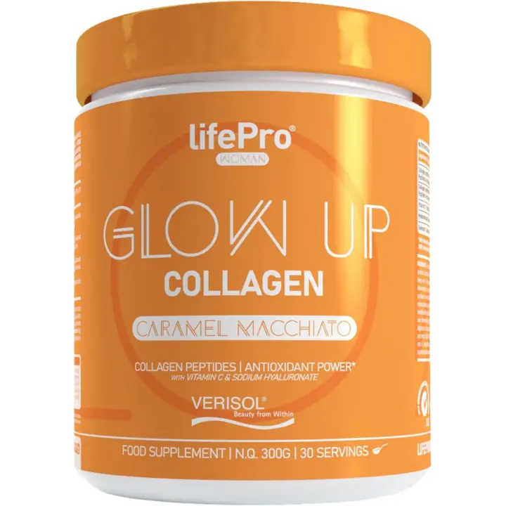 Life Pro Nutrition Collagen Glow Up 300g – Colágeno Hidrolizado con Ácido Hialurónico, Vitamina C y Selenio - 1