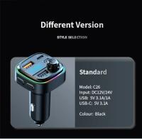 VIKEFON Transmisor FM Bluetooth 5.0 Modulador De Radio Para Coche Con Reproductor MP3 Y Cargador USB Super Rápido De 15W - details 13