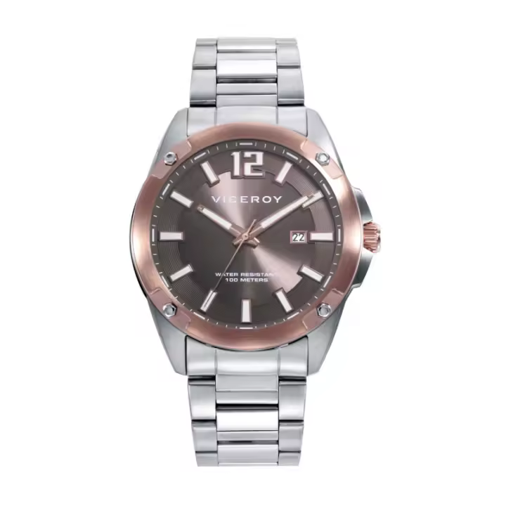 Reloj Viceroy Hombre Acero y Pulsera Piel 401395-15 - 1