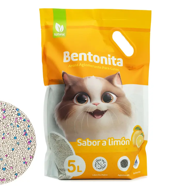 Arena Aglomerante para Gatos de Bentonita 3.7kg Control de Olores y Limpieza Eficiente - 1
