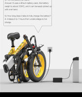 Bicicleta Eléctrica Bezior xf200 20 ''* 4,0'' 48 V15ah 130 km kilometrije freno hidráulico - details 7