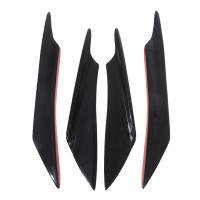 4PcsSpoiler De Fibra De Carbono Para Coche Difusor De Parachoques Fin De Aleta Canard Splitter Knife De Aire Material ABS - details 3