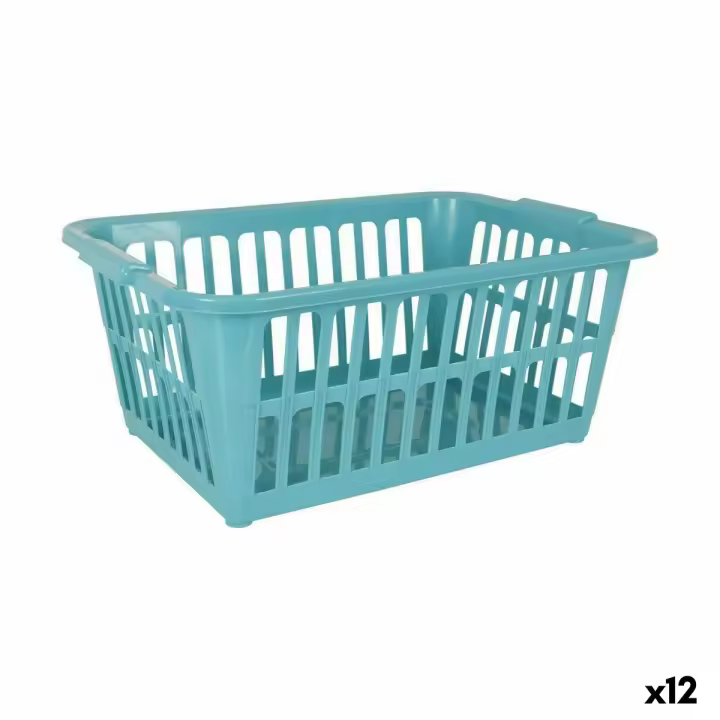 Cesto para la Ropa Sucia Tontarelli Classic Azul 35 L 58 x 41 x 24 cm (12 Unidades) - 1