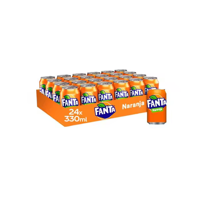 24 Latas De FANTA NARANJA / FANTA LIMON ZERO, NESTEA LIMON, CAJA 24Unidades lata 33cl / 330ml, Bebida Nacional, Envio Desde España - 1