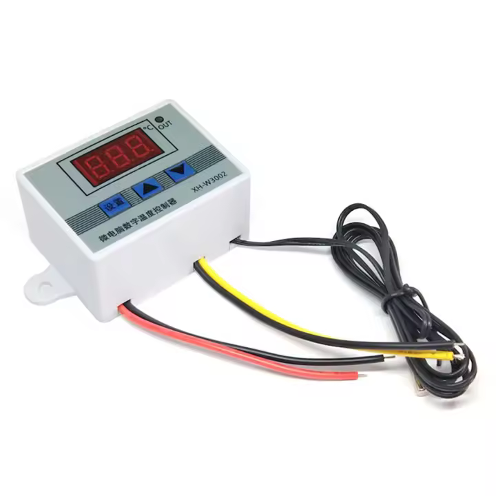 Controlador De Temperatura XH-W3002 220V / 12V Digital LED 10A Termostato Con Interruptor Y Sensor Impermeable W3002 - 1