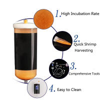 Incubador De Artemia Para Acuario 250/500ml Herramienta De Hatching Eficiente Y Sencilla De Operar Kit De Incubación De Camarones Acrílico Profesional - details 2