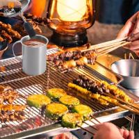 Juego De Sartén Para Salsa Y Cepillo De Pintura Leeseph En Acero Inoxidable Accesorios De Barbacoa Para Hombres Y Padres Regalos Para El Hogar - details 3