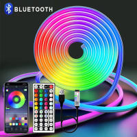 Tira De Luces LED Neón RGB DC5V Con Control Remoto De 44 Teclas Y Bluetooth Para Decoración De Hogar Y Exterior Iluminación Para TV - details 0