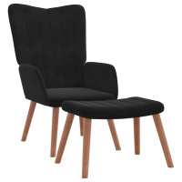 vidaXL Sillón de relax con taburete terciopelo Gris claro, Gris oscuro, Verde oscuro Sillon Dormitorio Sillon Comodos Silla Relax Sillón Sofá - details 6